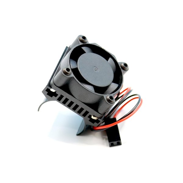 Mesimsple New Alloy Trx4m Motor Cooling Fans for 1/18 TRX4M Motor Heatsink Fan Upgrades Black