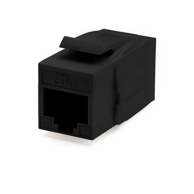 trueCABLE Cat6A Keystone Jack Coupler, Unshielded (UTP), PoE++ (4PPoE ...