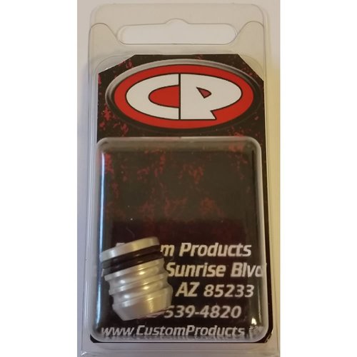 Custom Products CP Fill Nipple Cover Dust Cap Silver Paintball Tank