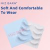 Miz Barn Daily Lashes 4 Pairs Natural Look False Eyelashes, Natural Soft Lightweight Comfortable Short Lashes Strip Cross Clear Band Handmade False Eyelashes(GT09)