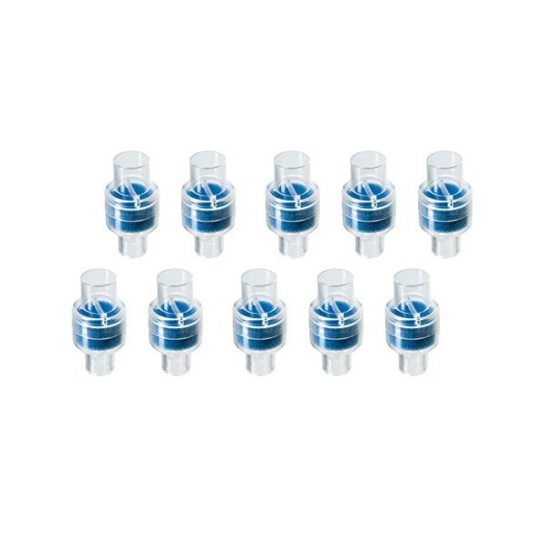 10 Pack Bundle HDM Heat/Moisture Exchanger (HME) Inline Humidification Solution Unit for CPAP Masks