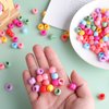 Lusofie 100 Mini Claw Hair Clips Rainbow Mini Hair Clip Tiny Plastic Plastic Hair Claws Hair Braids Maker Beads Clip Tiny Plastic Hair Claws Hair Accessories for Women Girls