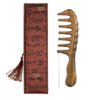 Moreinday Wooden Comb Massage Comb Scalp Massager Wide Tooth Wood Comb for Women Men - Red Case