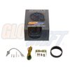 GlowShift Tinted 7 Color 300F Oil Temperature Gauge Kit - Includes 1/8-27 NPT Electronic Sensor & Wiring - Multi-Color Display - Black Dial - Smoked Lens - for Car & Truck - 2-1/16" 52mm