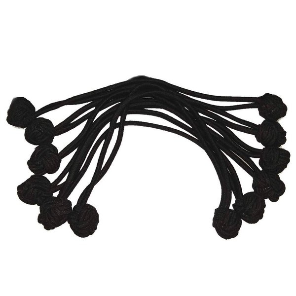 Jumbo Knotted Hair Tie Set // great for natural hair, dreadlocks and thick hair (Black)