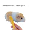 Huggle Brush HuggleBrush Original Yellow Guinea Pig Brush, Rabbit Small Pet Grooming, De-shedding, Bonding