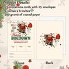 GOLRMC Christmas Party Invitation Cards, Xmas Invites with Envelopes, 25 Invites for Christmas Birthday Baby Shower, Festival Holiday Season Decor Supplies-A03