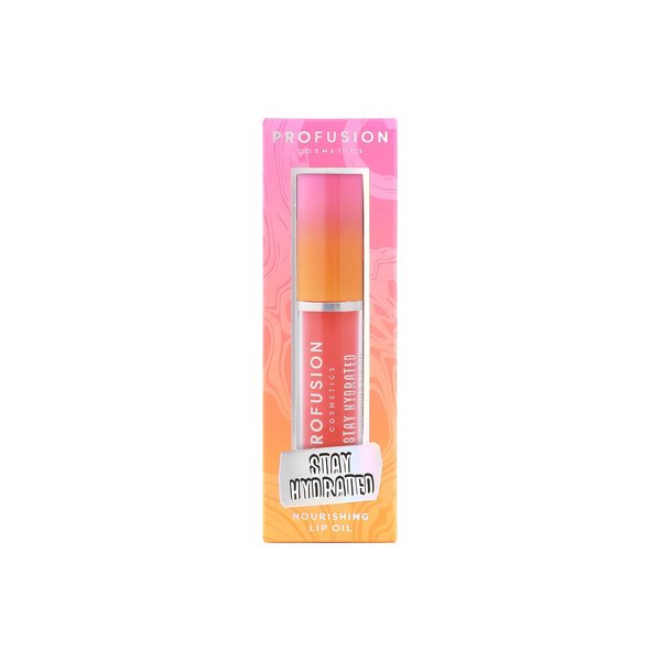 Profusion Cosmetics It's a Vibe Stay Hydrating Nourishing Lip Oil, Festival-Ready Vegan Lip Care for Luscious Lips, Easy-Glide Formula, Limited Edition Beauty Essentials with Vibrant Colors (Selfie)