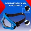IMPRESA 2-Pack Foam Gun and Blaster Face Mask/Goggles/Eye Shield (1 Red Mask - 1 Blue Mask) - for Foam Blaster Guns from The Name Brand