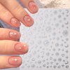 9 Sheets Moon Star Nail Stickers 3D Self-Adhesive Gold Silver Nail Art Stickers Sun Star Moon Nail Decals Shiny Star Stickers for Nail Art Decorations Star Nail Charms for DIY Acrylic Nail Supplies