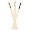 5.5" x 1/4" Custom Thick Wooden Drink Stirrers – Personalized Full-Color Logo Printing – Heavy-Duty Eco-Friendly Stirrers for Coffee, Cocktails & Events – 50 Pack