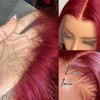 99J Burgundy Lace Front Wigs Human Hair 13x4 Short Bob Wig HD Lace Front Human Hair Wig Pre Plucked with Baby Hair 8inch180% Density Win Red Burgundy Color Bob Wig for Women Human Hair