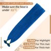RUNATURE U Tip Hair Extensions Human Hair Blue Utips Straight Hair Extensions Hot Fusion Nail Tip Hair Extensions Remy U Tips Extensions Real Hair 25g 25 Strands 18 Inch