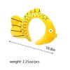 ZHOUMEIWENSP Funny Yellow Fish Stylish Plush Face Wash Makeup Elastic Hair Band Headband Party Hairband for Women Girls (Yellow Fish)