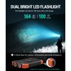 BLAVOR Solar Charger Power Bank, Real Rated 10,000mAh Portable Wireless Charger with USB C Input/Output for Cell Phones, External Battery Pack with Dual Flashlight for Camping (Orange)