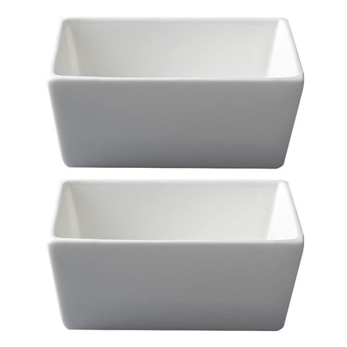 DOITOOL 2PCS Ceramic Sugar Packet Holder Tea Bag Bowl, Sugar Packet Storage Packet Dispenser Sugar Caddy