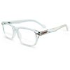 In Style Eyes Seymore Retro Bifocal Cheaters Reading Glasses - Full-Rimmed Classic Oval Acetate Frame - Non-Progressive Lens - Crystal Clear - 1.5x