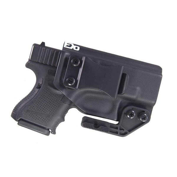Fierce Defender IWB Kydex Holster Compatible with Glock 26 27 -Paladin Series- Made in USA- (Black)