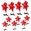DOITOOL 20 Pcs Windmill Hairpin Pinwheel Hair Bows Sprout Clips Pinwheel Hair Clip Chinese Style Hair Clips Hair Claw Clips Hairclips Small Windmill Hair Clips Child Metal China Christmas