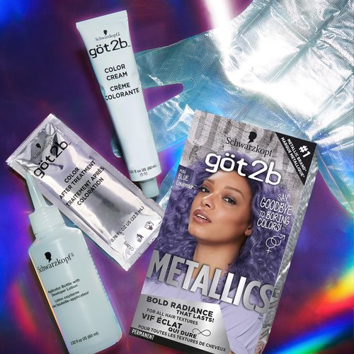 Got2b Metallics Permanent Hair Color, M86 Blue Lavender