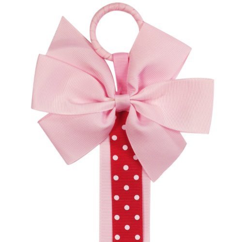 allydrew Hair Bows and Hair Clips Organizer, Pink Polka Dots