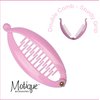 Set of 6 Mini Banana Clips - White Pink Blue