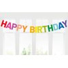 Happy Birthday Banner Pre-Strung Rainbow Birthday Party Decorations 9.84 Feet NO DIY Birthday Party Decor Event Favors and Supplies