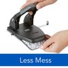 Swingline 2 Hole Punch, 28 Sheet Capacity Hole Puncher, Paper Punch, Low Effort Comfort Handle, Alignment Guide, Black (74050)