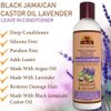 Okay Black Jamaican Castor Oil and Leave-In Conditioner For All Hair Types, White, Lavender, 8 Ounce