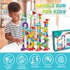 Marble Run for Kids Ages 4-8 - Maze Game DIY Educational Playset Birthday Gift for Ages 3+,Track Pipe Building Blocks Glass Marbles for Kids Birth Day Preschool, Toys for 3 Year Old Boys Christmas