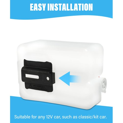 AOCISKA Universal Car Windshield Washer Bottle,12V Windshield Washer Fluid Reservoir Bottle Kit with Pump Jet Button Switch Windshield Tank,OEM: 160186 Windshield Washer Kit Fit Most Car UTV Boat ect