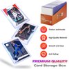 200 Card Sleeves Top Loads for Cards, Arjiekwei 3"X4" Baseball Card Protectors Hard Plastic, Premium Toploads Card Holder for Trading Sports Football Game Cards (100 Hard Sleeves + 100 Soft Sleeves)