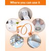 Oanie 6 Pack 25 Inch Drain Clog Remover Tool, Drain Hari Cleaner Tool, Hair Cather Shower Drain Tool, Drain Auger Hair Cleaning Tool for Shower Kitchen Sink Bath Tub Bathroom, Sink Snake Hair Remover