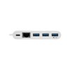Tripp Lite 3-Port USB-C hub w/GbE, USB-C Charging USB Type C USB 3.1 Hub