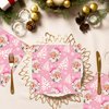 40Pcs Pink Christmas Party Napkins Santa Xmas Tree Disposable Paper Napkins Pink Xmas Tree Napkin Merry Christmas Luncheon Napkins for Xmas Winter Holiday Themed Birthday Party Supplies,6.5 x 6.5 Inch