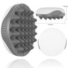 WTTORDE Silicone Curly Hair Brush, Twist Curl Comb for Afro Curls, Two-Sided Use Hair Wave Tool for Short Hair, Different Sized Holes Durable Curling Combs for Men Women, Gray