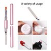WOKOTO 3pcs Dual-Ended Gel Nail Brushes For Nail Art Extension Nails Gel Brushes For Nails Acrylic Nail Brushes For Acrylic Nails Design Brushes 2 Way Gel Spatula And Nail Art Brushes