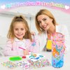 YIOTJUNL Decorate Your Own Water Bottle Kits for Girls Gifts Age 4-13, Mermaid Gem Crafts, Fun Arts and Crafts Gifts Toys for Girls Birthday Gift Christmas Gift, for 4 5 6 7 8 9 10 12 13 Year Kids.