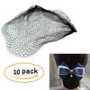 20" 10 Pack Hair Nets Invisible Elastic Edge Mesh 50cm Reusable Hair Nets (coffee 10pcs)