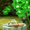 18 Inch Green Star Balloons, 10 Pcs Green Star Shape Foil Balloon Helium Balloons, Big Mylar Star Balloons for Wedding, Baby Shower, Birthday Party Decorations