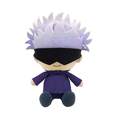 AMNPOLEN Plush Figure Toys with Openable Patch Anime Gojo Satoru Plushie Doll Stuffed Toy Key Ring Bagpack Phone Pendants (3.94inch/10cm, Gojo Satoru)