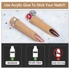Silicone Practice Fingers for Acrylic Nails, Bendable Nail Training Finger Soft Silicone Fake Finger to Practice Fake Nails, Flexible Nail Practice Fingers Hand for DIY Nails