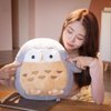 JOSON Owl Animal Plush Children's Pillow, Super Soft owl Pillow, Cute Furry owl Plush Toys, Boys Daughter Christmas, Birthday Gifts. (Grey)