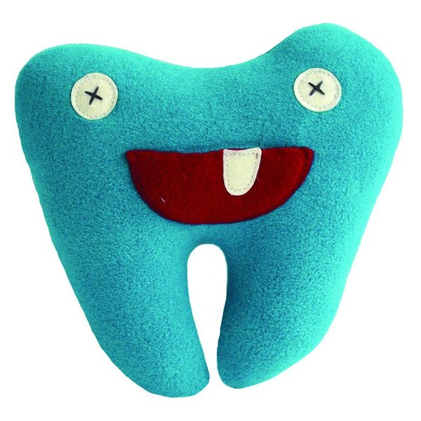 Cate & Levi - Handmade Tooth Fairy Pillow - Made in Canada - Eco-Friendly Locally Sourced Polar Fleece (Blue)