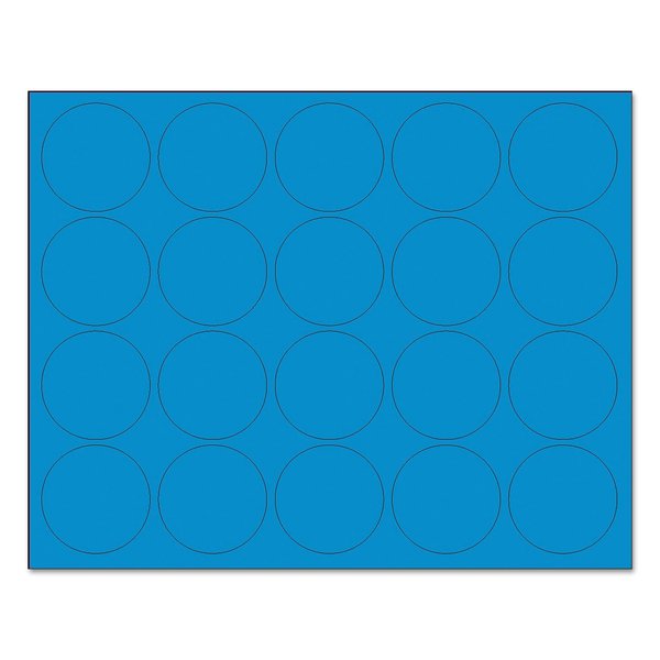 MasterVision Interchangeable Magnetic Board Accessories, Circles, 0.75" Diameter, Blue, 20/Pack