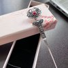 Rabithenn S925 Silver RUYI Shape with Red Pearl Hairpin Chinese hanfu Style Hair Sticks Handmade Hair Clip Hair Accessories for Women Girls Long Hair (Ruyi)