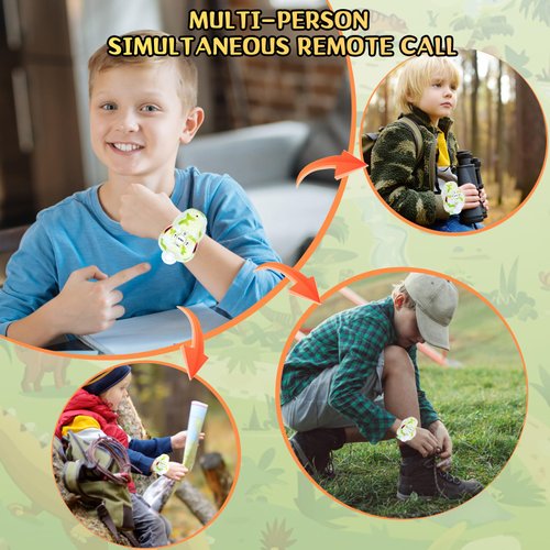 Fygurso Dinosaur Walkie Talkies for Kids, Kids Toys for Boys Girls Aged 3 to 8 Years Old for Outdoor Adventure, Camping, Halloween, Christmas, Birthday Gifts (Green, 3280 FT Talk Range, 2 Pack)