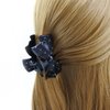 Meilliwish Noble Beautiful Lady Hair Claw Clip 1 PCS(D91)(AllBlack)