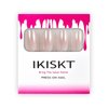 Elegant Pearl Pink French Press On Nails Medium - IKISKT Ombre Acrylic False Glue On Nails with Glue Sticker,Fit Perfectly & Natural Stick On Nails - 24PCS UV Gel Fake Nails Kit, Shine Gradient Pink