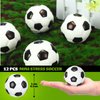 Silkfly 124 Pcs Soccer Party Favors Set 12 Soccer Party Drawstring Bags Treat Bags 12 Mini Squeezable Football Balls 100 Soccer Stickers Gift for Soccer Football Sport Party Supplies